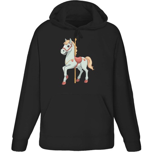 Carousel horse adult hoodie - 'carousel,