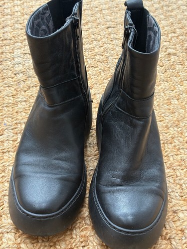 Fly black ankle boots - ankle, size