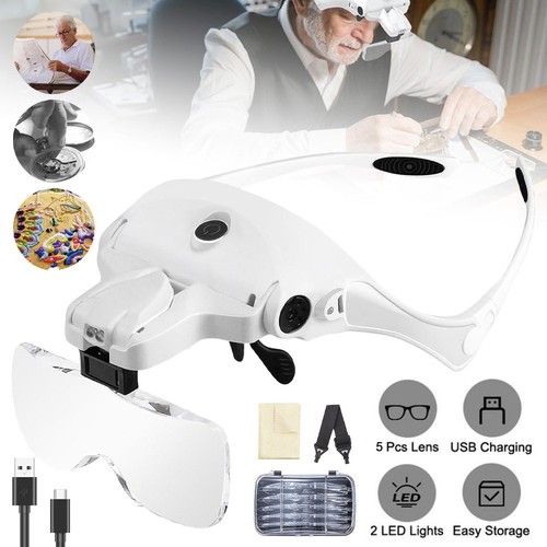 Head mount magnifier - head,
