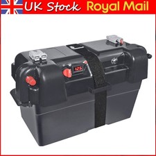 Powered 12V Battery Box Leisure Marine Motorhome Caravan Boat Camping Lifepo4 UK