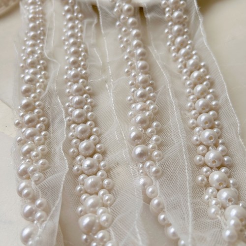 Dancing dress edging - dress, pearls