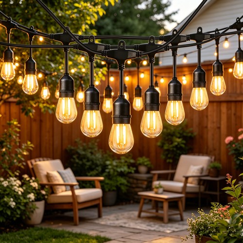 150ft outdoor festoon lights - 150ft,