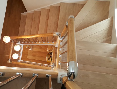 Solid oak stair cladding - oak,