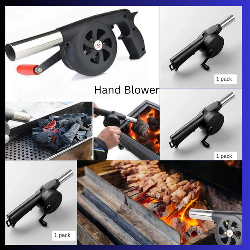 Hand cranked fan - cranked, manual