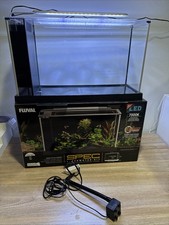 FLUVAL SPEC AQUARIUM KIT - BLACK  5 GALLON - DESKTOP GLASS AQUARIUM - 10516 USED