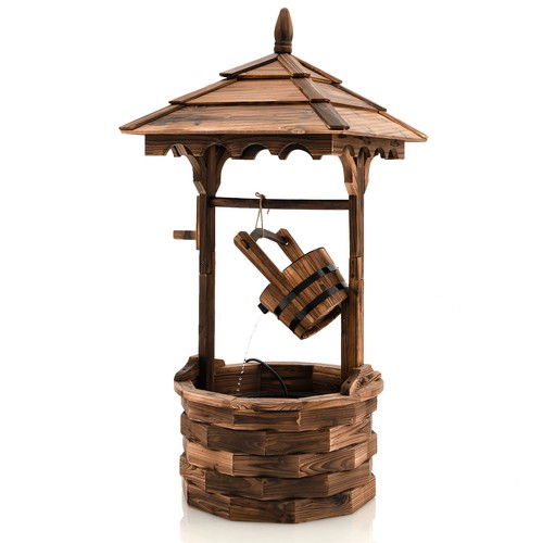 Elegant wooden wishing well - elegant,