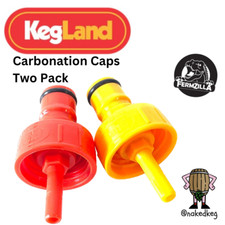 Kegland 2 Carbonation Cap PET Bottle Counter Pressure Filler Corny Keg Ball Lock
