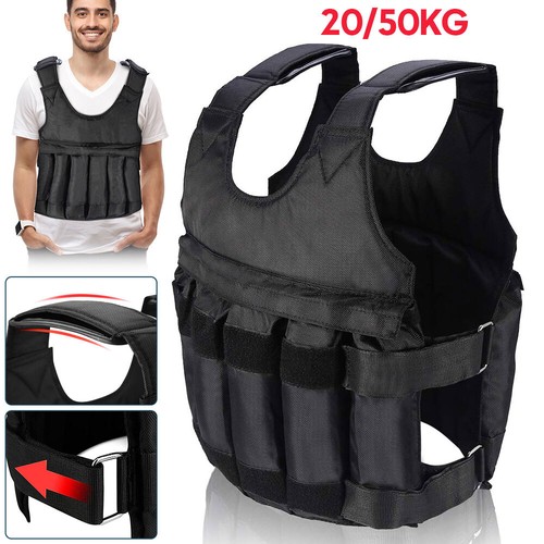 Load weighted vest - vest, adjustable