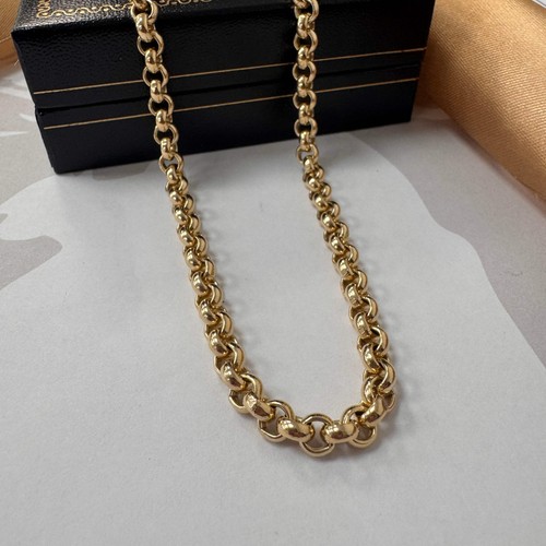 9ct yellow gold belcher - gold,