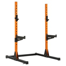 Mirafit M220 Squat Rack Orange + Spotters Home Gym Bench Press Strengrth #854