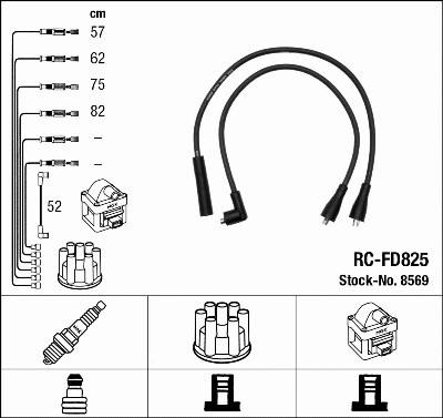 Ignition cable kit fits - ignition,