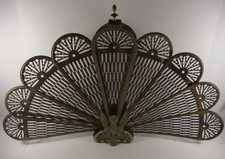Antique Brass Peacock Fire