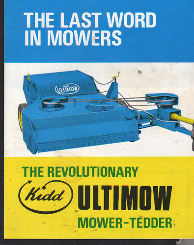 Kidd ultimow mower tedder - kidd, mower-tedder