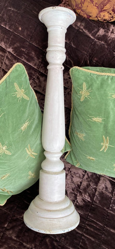 Wooden floor candlestick large - candlestick,