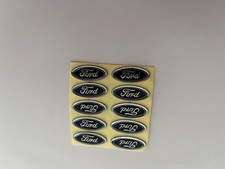Ford Car Key Fob Navy Logo Sticker - QTY: 5