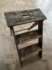 Antique Wooden Library Chair /