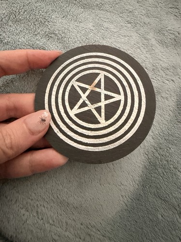Slate pentagram candle - 2-in-1,