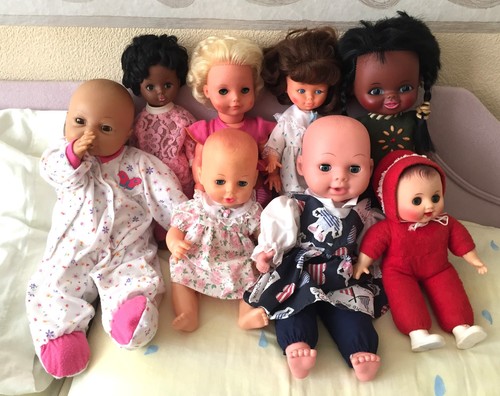 Vintage plastic vinyl creepy - vinyl,