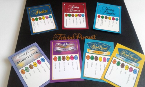 Trivial pursuit cards - trivial,