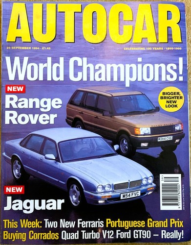 Autocar magazine sep - magazine, 28-sep-94