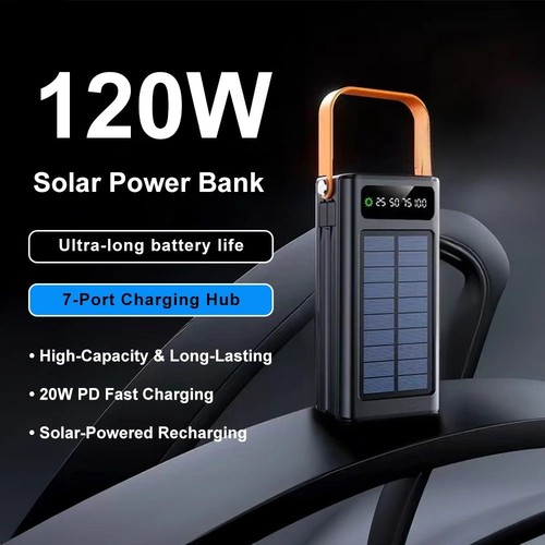 50000mah solar power bank - power,