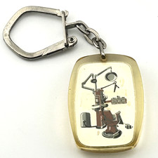 Vintage 1960s French Keyring Dentist Chair Surgery Keychain Odonmatic Xmas Gift