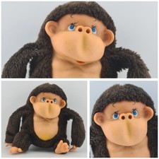 Vintage 1970s Monkey Ape Gorilla Plush Soft Toy Thumb Suck Monchichi Style RARE