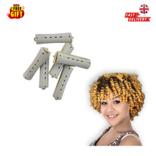 MR Perm Rods (2.2x9cm) Natural Long Short Hair PermRods with Elastic Rubber-5612