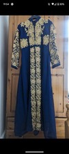 3 Piece Blue And Gold Dress