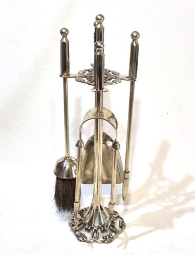 Vintage brass fireside - vintage,