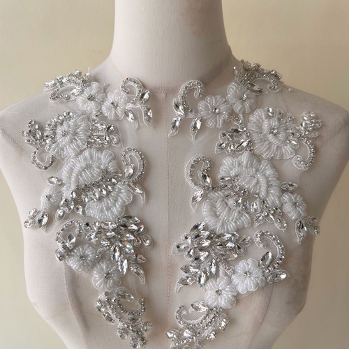 Pair rhinestone applique - 1,