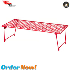 IKEA GREJIG Red Compact Shoe Rack Space Saving Foldable Shoe Shelf 58x27x17cm