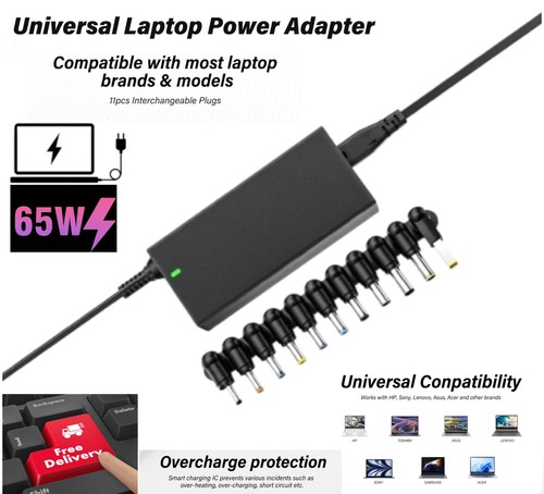 Universal laptop charger 65w - universal,