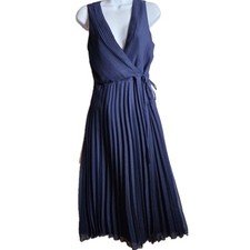 ASOS Navy Blue Pleated