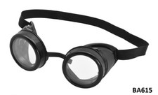 Mad Scientist Biggles Steampunk Willy Wonka Glasses Goggles Fancy Dress Costume