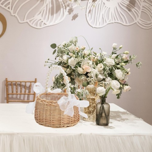 Flower girl basket - basket,