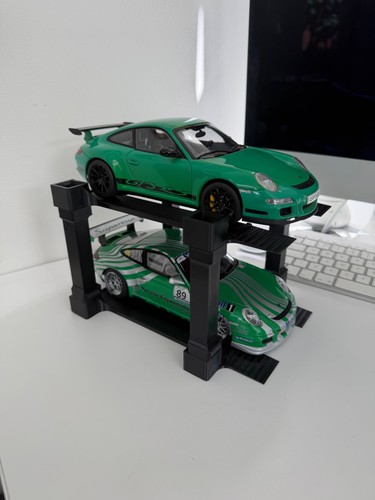 Double two car lift - two, ramp