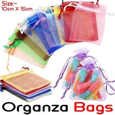 100-500Pcs Organza Gift Bags