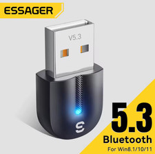 Essager USB Bluetooth 5.3 Adapter Aux Audio Receiver Transmitter For PC Speaker