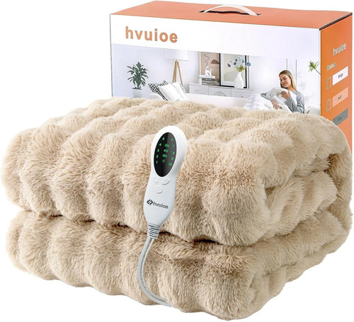 Heated throw 150 180cm plush - 180cm,