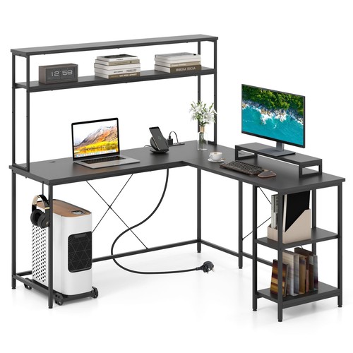 Shaped gaming desk - gaming,
