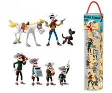 Lucky Luke Tube 7 Figurines The Dalton Rantanplan Jolly Jumper 4 - 10 cm 703879