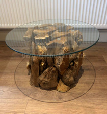 Teak root coffee table rustic - root,