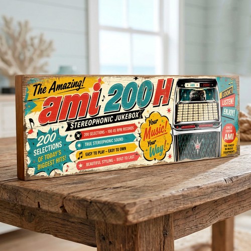 Ami 200h jukebox large wooden - ami,