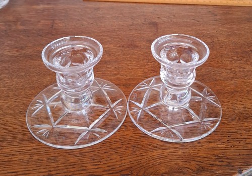 Pair stuart crystal candle - stuart,