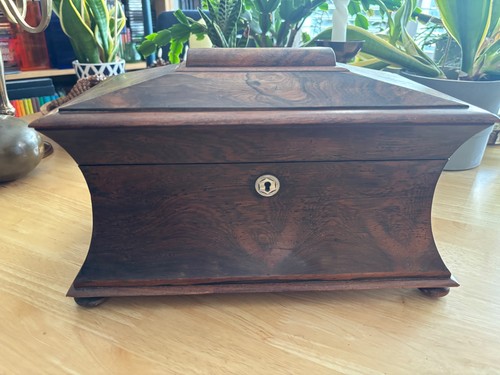 Antique walnut tea - tea, chest