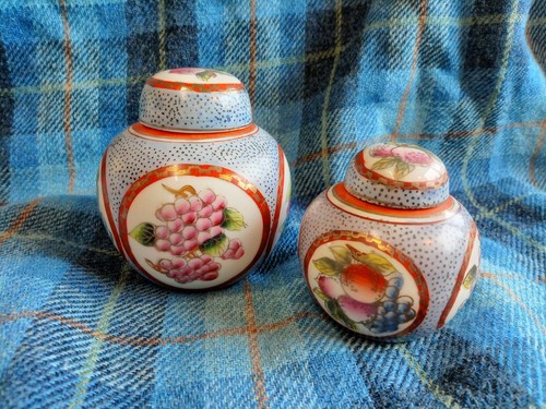 Antique oriental ginger jars - jars,