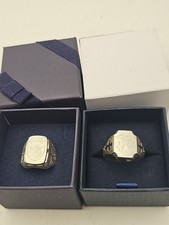 German WW2 Narvik 1940 and German red cross sterling silver Rind Signet gent`s