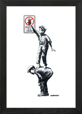 Banksy Framed Wall Art Poster
