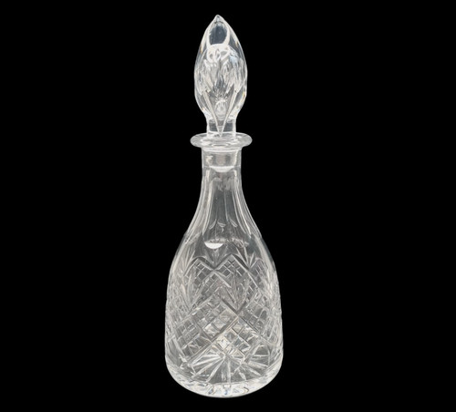 Vintage crystal glass decanter - vintage,
